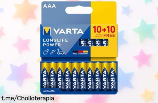 Pilas alcalinas AAA VARTA Longlife Power en pack de 20, ¡aprovéchalas ya a un precio loco! Energía duradera que no se rinde, ideal para tus momentos más intensos.