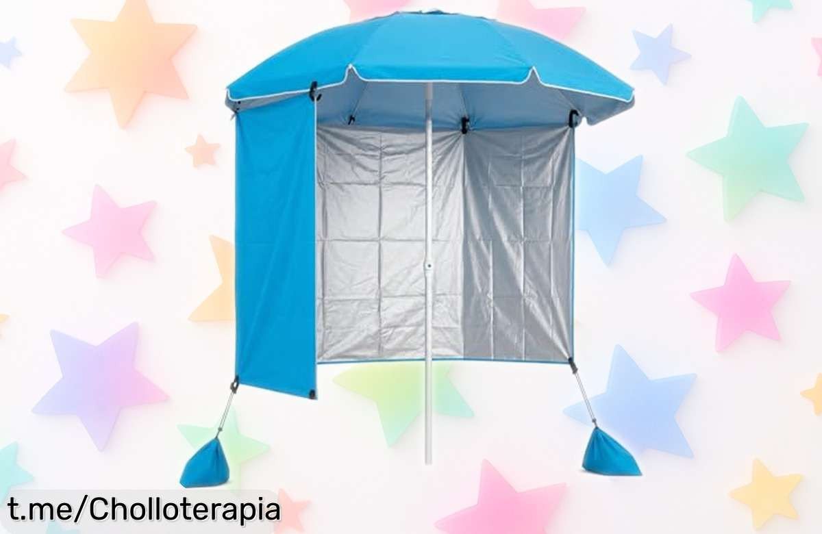 Pincho toldo lateral para sombrilla que aguanta el viento y te regala sombra extra, ¡y además está a un precio increíble! No dejes pasar esta oportunidad única hoy mismo.