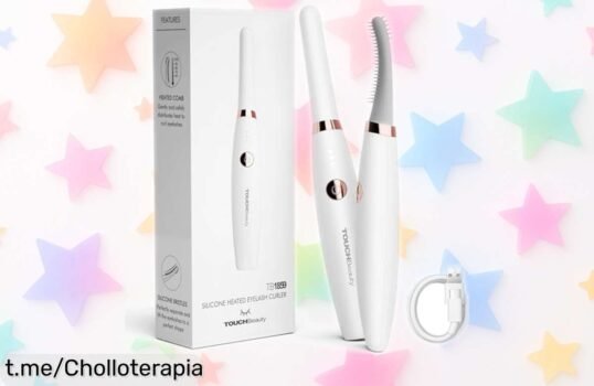 Pinzas de pestañas calentables TOUCHBeauty para un rizado perfecto que dura 24 horas, ¡sorpréndete con este ofertón que cambiará tu mirada! Aprovecha esta oportunidad ya.