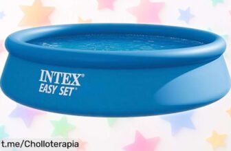 Piscina hinchable redonda Intex para 5 personas, montaje en 10 minutos y vaciado fácil: ¡ofertón de verano que te hará disfrutar al máximo! Aprovecha y refréscate ya.