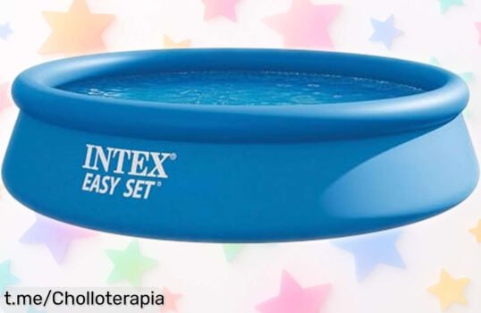 Piscina hinchable redonda Intex para 5 personas, montaje en 10 minutos y vaciado fácil: ¡ofertón de verano que te hará disfrutar al máximo! Aprovecha y refréscate ya.