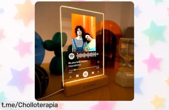 Placa Spotify personalizada con tu foto y canción, el detallazo perfecto que añade magia a tus momentos; ¡aprovéchalo ahora antes de que suba de precio!