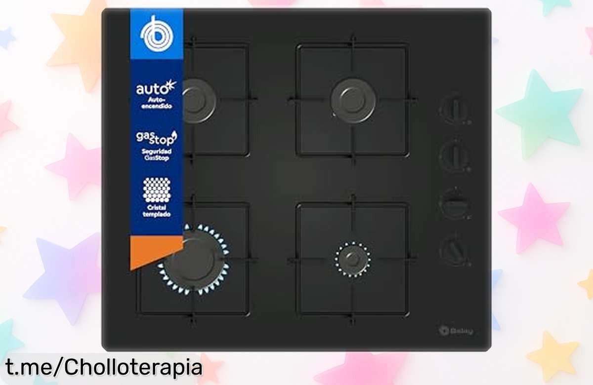 Placa de gas Balay 3ETG464SB con encendido rápido y seguridad superior, ideal para cocinar sin preocupaciones a un precio que te hará sonreír. ¡No dejes escapar este super chollo!