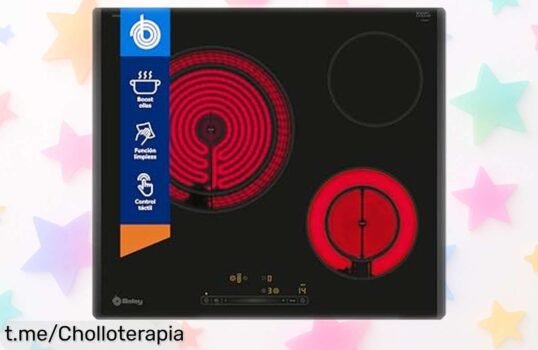 Placa vitrocerámica Balay 3EB765LQ con zona doble, la oportunidad que esperabas: calienta al instante y controla la temperatura sin complicaciones, ¡aprovéchala ya!