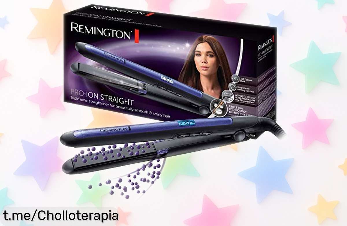 Plancha de pelo Remington S7710 con tecnología iónica y función turbo a un precio loco que no podrás dejar pasar, ¡consigue tu look perfecto ya mismo!