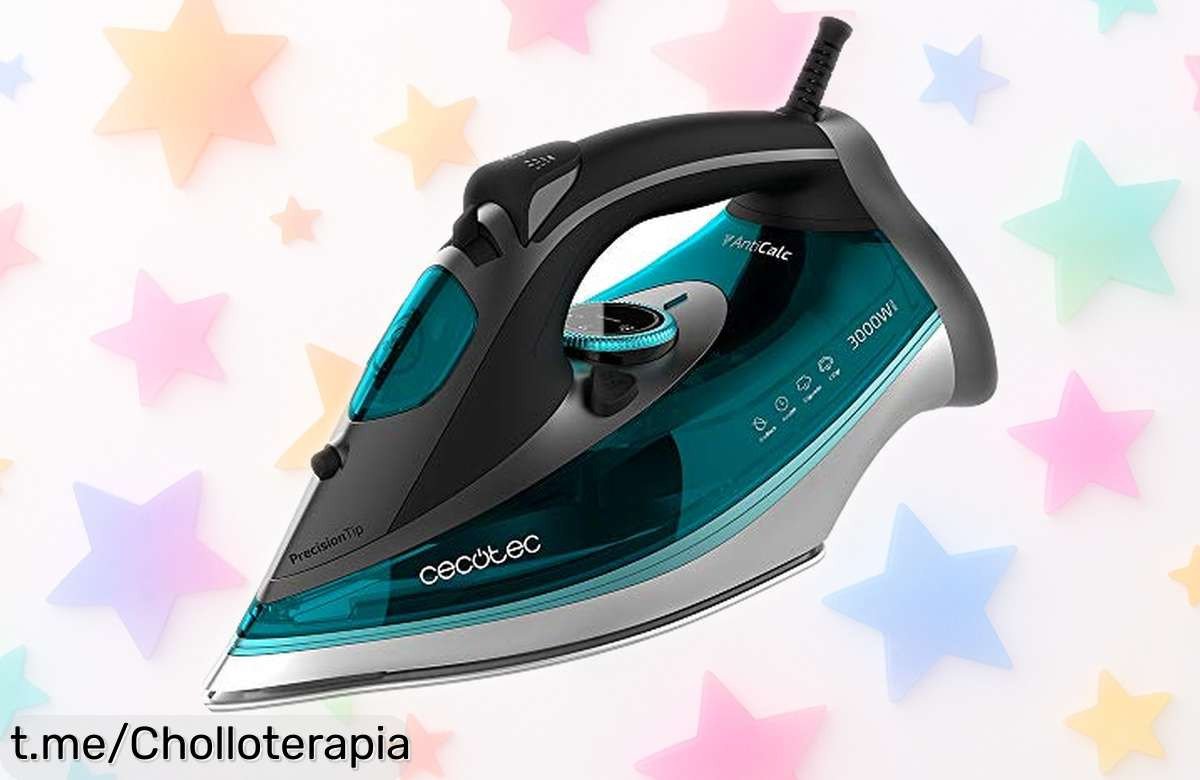 Plancha de vapor Cecotec Fast&Furious 5040 Absolute para dejar tu ropa impecable al instante, ¡esta oferta no la puedes dejar escapar!