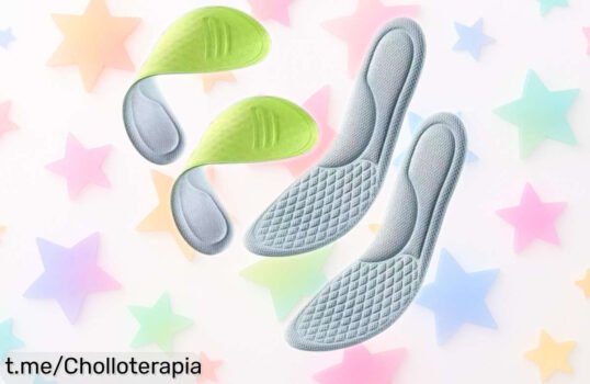 Plantillas viscoelásticas recortables que absorben impactos y mantienen tus pies frescos, ¡un ofertón increíble para cuidar tu andar sin complicaciones!