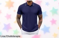 Polo básico de manga corta Coofandy, el ofertón que revive tu armario: se seca al instante y combina con todo, ¡no dejes escapar este precio loco!