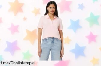 Polo de manga corta para mujer Amazon Essentials, un básico que combina con todo y ahora a precio loco. ¡No te quedes sin el tuyo, es la oportunidad perfecta!