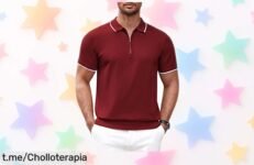 Polo deportivo para hombre COOFANDY con cremallera a precio regalado: mueve tu estilo al máximo y disfruta de la libertad que siempre quisiste, ¡no dejes pasar esta oportunidad!