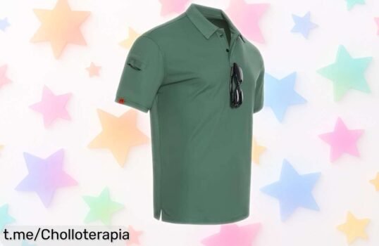 Polo hombre CoatCool que seca rapidísimo y lleva bolsillo, un ofertón a precio tirado para lucir sport sin sacrificar estilo. ¡No dejes pasar esta oportunidad increíble!