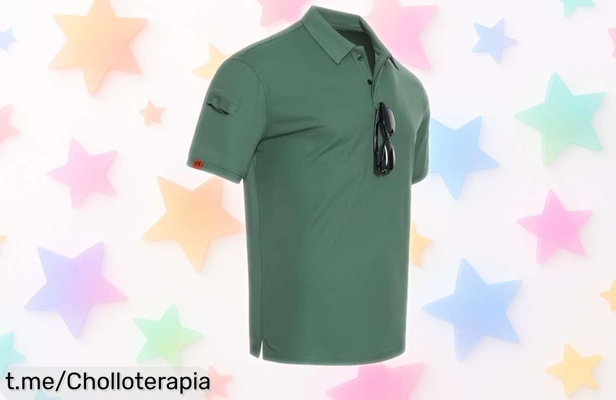 Polo hombre CoatCool que seca rapidísimo y lleva bolsillo, un ofertón a precio tirado para lucir sport sin sacrificar estilo. ¡No dejes pasar esta oportunidad increíble!