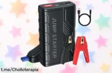 Potente arrancador de baterías portátil 1500 A con linterna LED y carga rápida USB, aprovecha este precio loco y ten siempre a mano la seguridad que te da en esos momentos cruciales.
