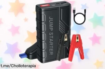 Potente arrancador de baterías portátil 1500 A con linterna LED y carga rápida USB, aprovecha este precio loco y ten siempre a mano la seguridad que te da en esos momentos cruciales.