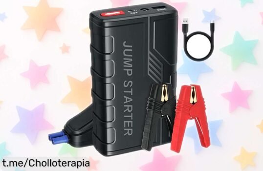Potente arrancador de baterías portátil 1500 A con linterna LED y carga rápida USB, aprovecha este precio loco y ten siempre a mano la seguridad que te da en esos momentos cruciales.
