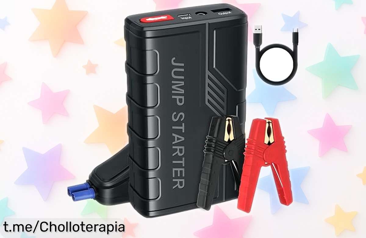Potente arrancador de baterías portátil 1500 A con linterna LED y carga rápida USB, aprovecha este precio loco y ten siempre a mano la seguridad que te da en esos momentos cruciales.