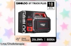 Potente arrancador de coche GOOLOO GT TRUCK PLUS con mega batería de 64000 mAh a un precio rebajado, no te quedes sin energía cuando más lo necesitas. ¡Hazlo tuyo ya!
