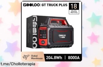 Potente arrancador de coche GOOLOO GT TRUCK PLUS con mega batería de 64000 mAh a un precio rebajado, no te quedes sin energía cuando más lo necesitas. ¡Hazlo tuyo ya!