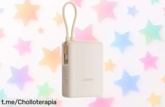 Potente batería portátil Xiaomi 33W de 10000mAh con cable USB-C integrado a un precio deslumbrante, ¡carga rápida y nunca más sin energía en tus momentos clave!