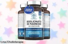 Potente bisglicinato de magnesio PharmaZen en 120 cápsulas veganas, ¡super chollo para dormir mejor y despertar lleno de energía! ¿A qué esperas? Asegura tu bienestar hoy mismo.