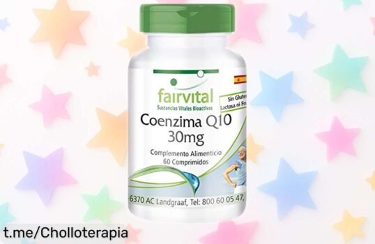 Potente coenzima Q10 Fairvital en pack de 60 comprimidos para un extra de energía diaria, ahora a precio loco. Dale a tu cuerpo lo que se merece y siente la diferencia hoy mismo.