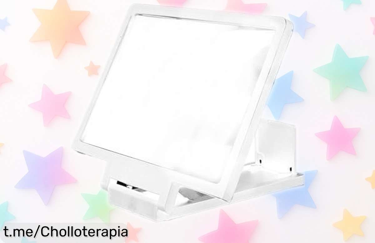 Potente lupa de pantalla plegable para móvil que amplía la imagen y no te hará forzar la vista, ¡consíguela ahora a un precio loco que sorprende!
