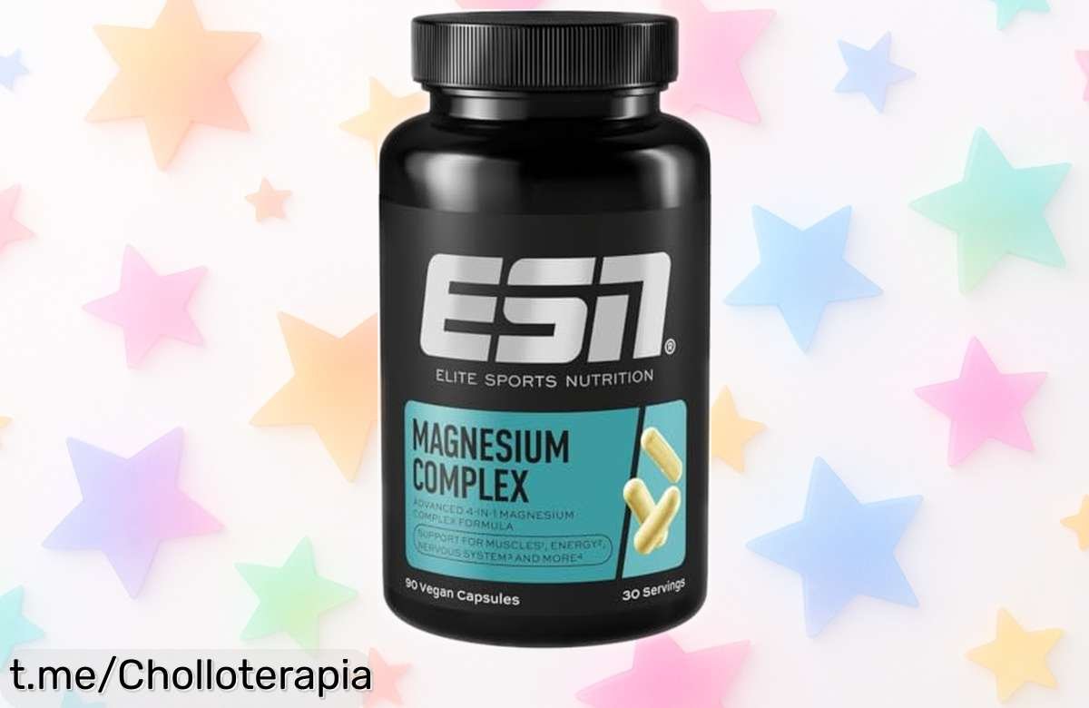 Potente magnesio complejo ESN en 90 cápsulas para recargar energía y cuidar tus músculos, ¡esta oferta impresionante no se repite! Lleva tu bienestar al siguiente nivel.