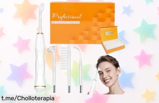 Potente máquina de alta frecuencia facial TUMAKOU con 4 varitas, ¡rebajada para que cuides tu piel fácil y rápido! No perdás esta oportunidad de brillar como nunca.