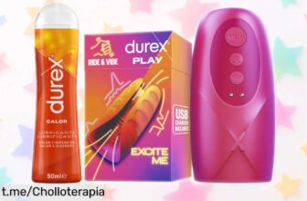 Potente masturbador vibrador Ride & Vibe de Durex con textura y lubricante calor, ¡ahora a un precio loco que no podrás dejar escapar!