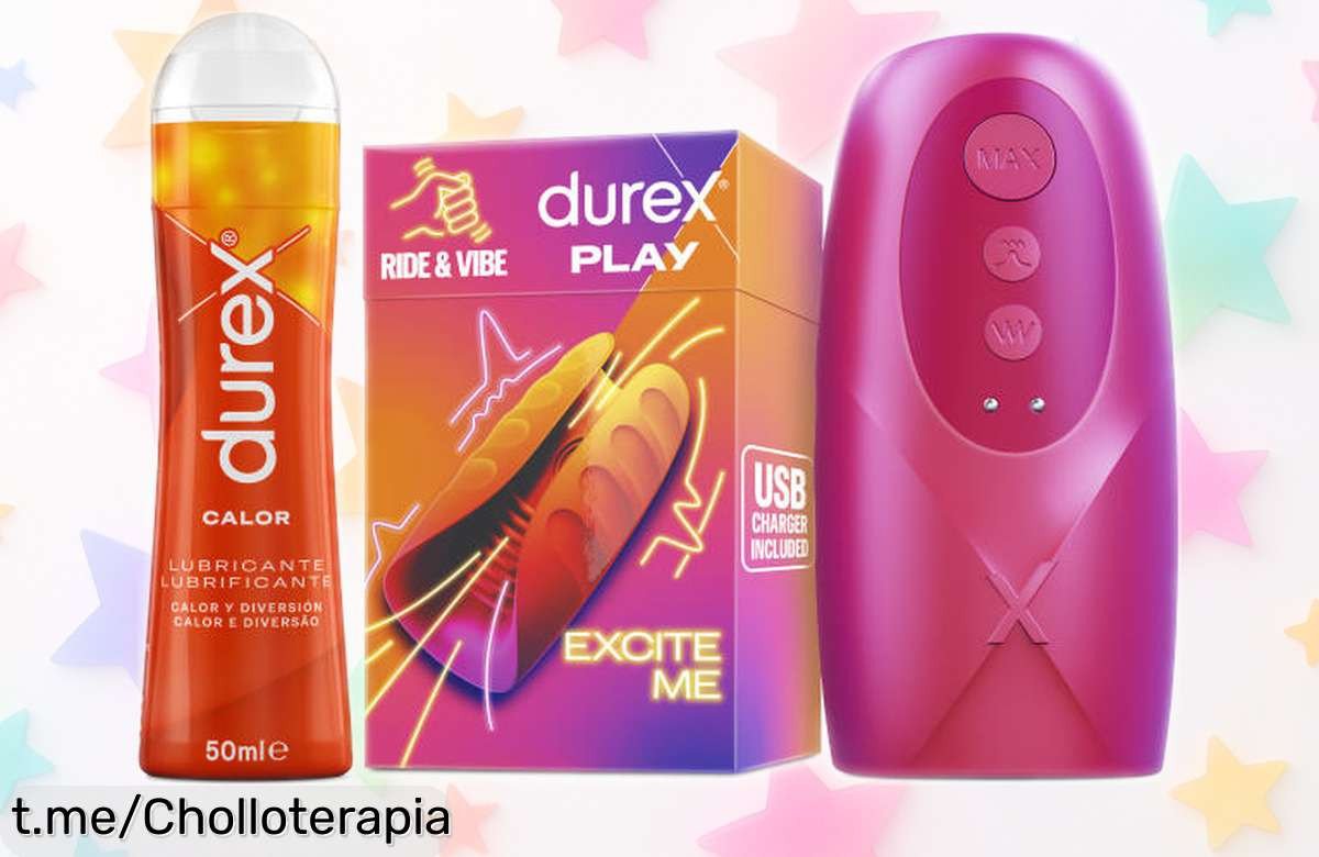 Potente masturbador vibrador Ride & Vibe de Durex con textura y lubricante calor, ¡ahora a un precio loco que no podrás dejar escapar!