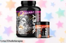 Potente pack de proteína whey Primal Assault 2kg y creatina en polvo 300g a un precio que se va rápido, ¡no dejes pasar esta oportunidad para potenciar tus músculos ya!