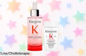 Potente pack de sérum anti-caída y champú reparador Kérastase Genesis a precio de escándalo: ¡no te lo puedes perder, dale fuerza y vida a tu cabello ya!