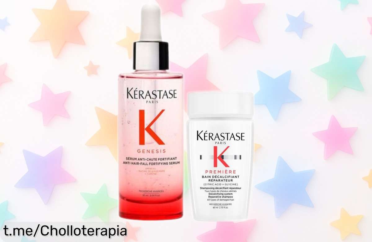 Potente pack de sérum anti-caída y champú reparador Kérastase Genesis a precio de escándalo: ¡no te lo puedes perder, dale fuerza y vida a tu cabello ya!