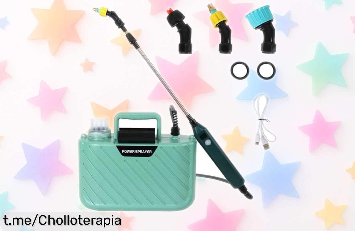 Potente pulverizador eléctrico de jardín Umisu con lanza telescópica: ¡ahorra tiempo y esfuerzo mientras cuidas tus plantas! No dejes pasar este super chollo.