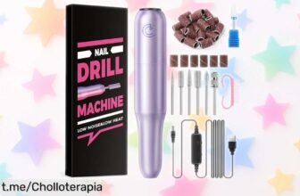Potente torno eléctrico para uñas COSCELIA con 29 accesorios y ajuste de velocidad, ¡puedes llevarte este ofertón a casa por un precio increíble!