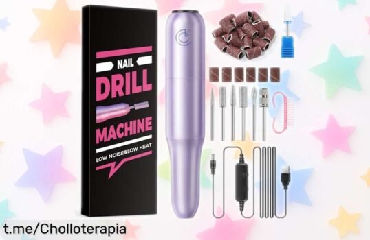 Potente torno eléctrico para uñas COSCELIA con 29 accesorios y ajuste de velocidad, ¡puedes llevarte este ofertón a casa por un precio increíble!