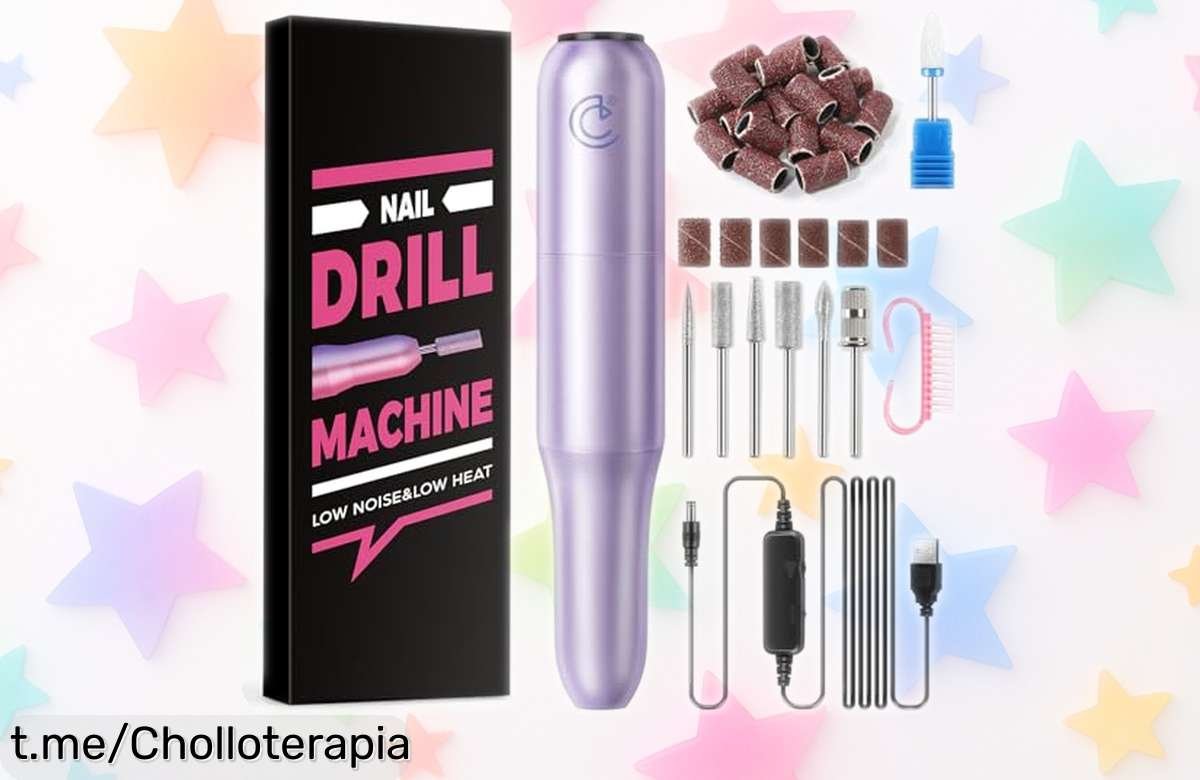 Potente torno eléctrico para uñas COSCELIA con 29 accesorios y ajuste de velocidad, ¡puedes llevarte este ofertón a casa por un precio increíble!