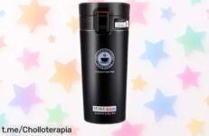 Potente vaso térmico para café o infusiones de acero inoxidable que mantiene la temperatura hasta 6 horas, ¡este precio loco te lo llevarás siempre contigo!