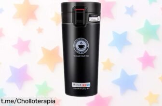 Potente vaso térmico para café o infusiones de acero inoxidable que mantiene la temperatura hasta 6 horas, ¡este precio loco te lo llevarás siempre contigo!