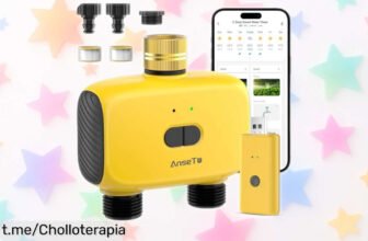 Programador de riego WiFi AnseTo con control por voz y 20 programas: te hace la vida más fácil con este chollo que transformará tu jardín en un paraíso ordenado. ¡No te lo pierdas!