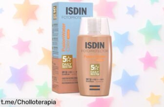 Protector solar Isdin SPF50 Fusion Water: ¡Ofertón único para lucir un color natural en tu piel! No dejes pasar esta oportunidad, cuida tu rostro y ahorra hoy mismo.