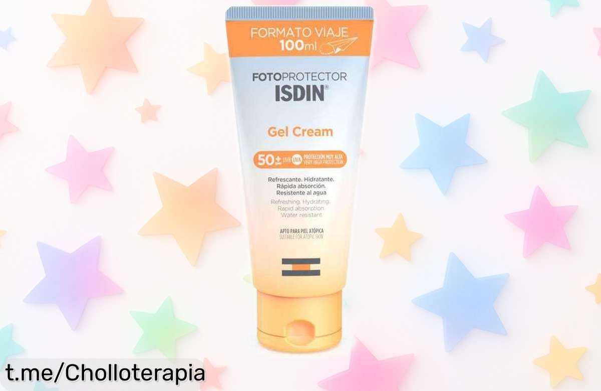 Protector solar en gel-crema Isdin SPF50 que no deja grasa y cuida tu piel con un precio escandaloso. ¡No te quedes sin el tuyo, aprovecha esta oportunidad única!