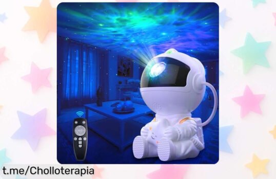Proyector de estrellas y galaxias Macchiatto, deslumbra con su astronauta giratorio 360° y crea momentos mágicos en casa. ¡Aprovecha este chollo que encantará a toda la familia!