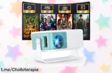 Proyector portátil WOLFANG Full HD: un ofertón para disfrutar tus películas en cualquier rincón ¡No dejes pasar esta oportunidad única!