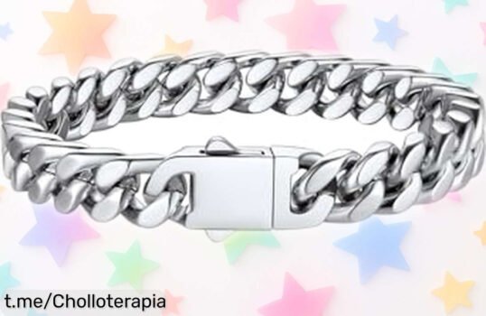 Pulsera de cadena cubana Bestyle en acero inoxidable: un ofertón para lucir increíble sin complicaciones, ¡hazte con la tuya antes que se agoten!