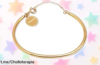 Pulsera rígida de acero inoxidable SINGULARU con baño de oro 18kt: elegancia al mejor precio, no te quedes sin la tuya y deslumbra siempre.