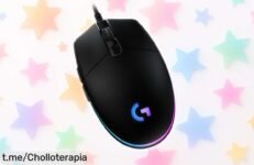 Ratón gaming ultra ligero Logitech G203 LIGHTSYNC con luz RGB y sensor 8000 dpi a un precio de locura que no querrás dejar pasar: ¡juega como un pro ya!