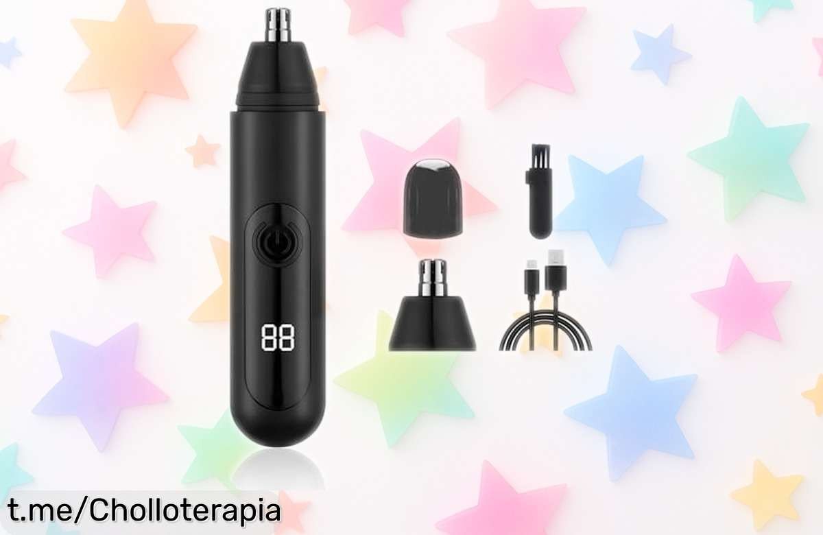 Recortador de pelos para nariz y orejas, un gadget profesional que no duele y está a un precio locura: ¡no te lo puedes perder, cuídate al mejor estilo!