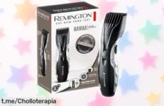 Recortadora de barba Remington MB320C a precio loco: luzca siempre impecable con 9 ajustes y hasta 40 min sin cables, ¡no se la pierda y saque su mejor versión ya!
