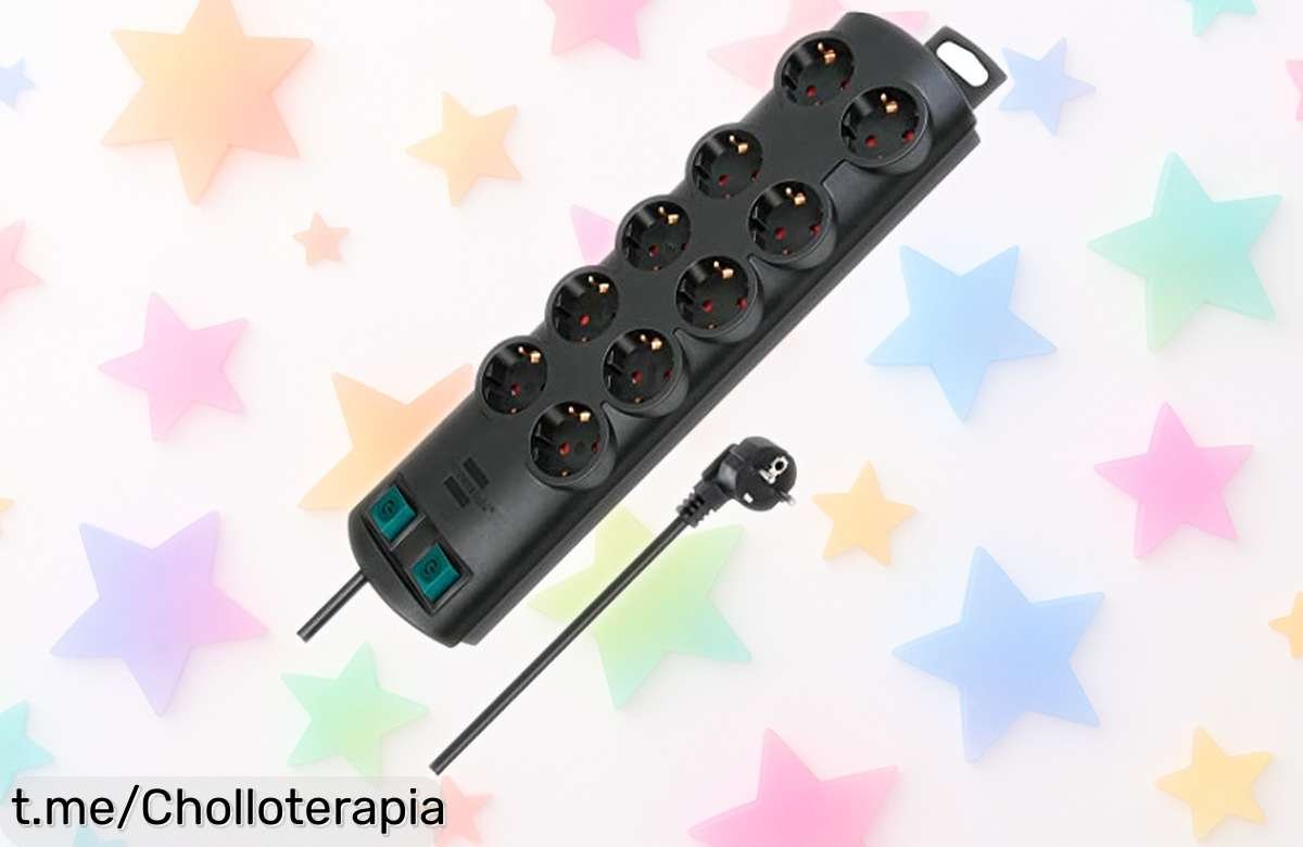 Regleta Brennenstuhl PrimeraLine con 10 enchufes giratorios, nunca visto por su protección y doble interruptor. ¡Este chollo no lo dejes escapar!